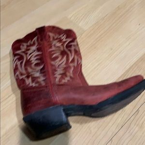 Laredo red leather cowboy boots